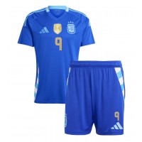 Camiseta Argentina Julian Alvarez #9 Visitante Equipación para niños Copa America 2024 manga corta (+ pantalones cortos)